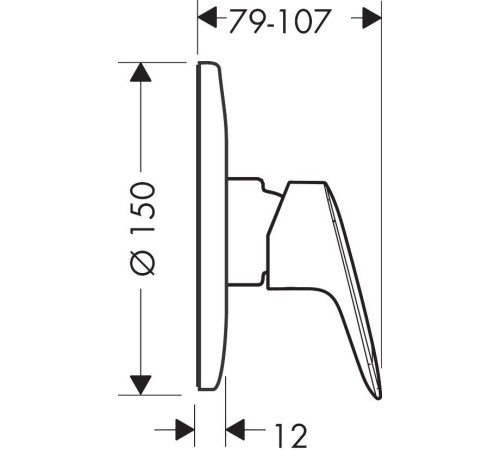 Смеситель для душа Hansgrohe Logis скрытого монтажа комплект 71606000/13620180