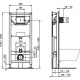 Комплект 3 в 1 Ideal Standard TESI Silk Black унитаз T0079V3, сиденье T3527V3, инсталляция R020467 T3868V3