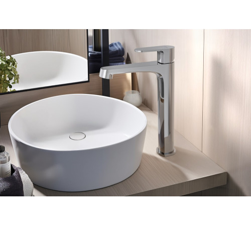 Смеситель для раковины высокий Aquanet Oberon 240 мм хром AQ1204CR