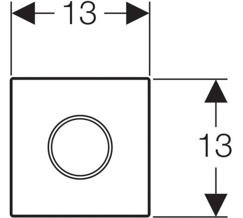 ИК привод смыва для писсуара Geberit Sigma10 230 В нержавеющая сталь 116.025.SN.1
