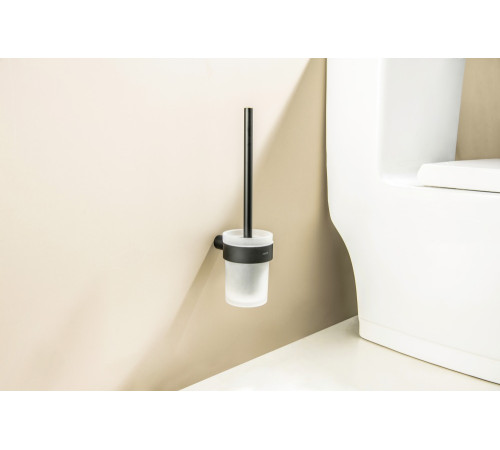 Ершик для унитаза Aquatek Лира матовый черный AQ4410MB