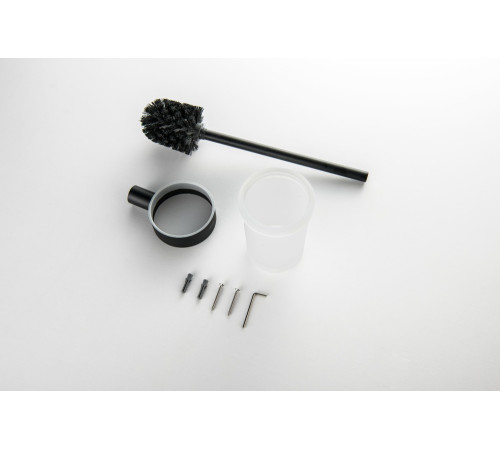 Ершик для унитаза Aquatek Лира матовый черный AQ4410MB