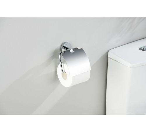 Бумагодержатель с крышкой Aquanet Оберон хром AQ4209CR
