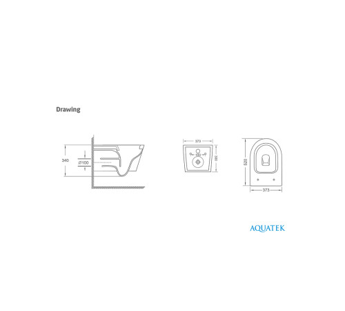 Комплект инсталляции AQUATEK Сириус (рама INS-0000012, унитаз AQ1582T-00 Tornado, сиденье soft-close) СИРИУС