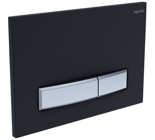 Панель смыва KDI Slim 009D-2 черный матовый прямоугольная клавиша хром KDI-0000031