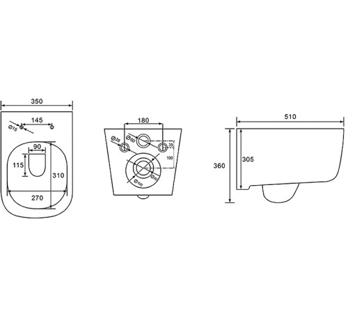 Комплект инсталляции Aquatek Лугано рама Standard INS-0000012 и унитаз AQ2002-00 ЛУГАНО