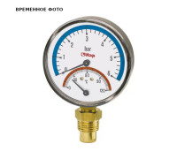 Термоманометр радиальный STOUT 80/6 1/2 6 бар 120 °C 484B012