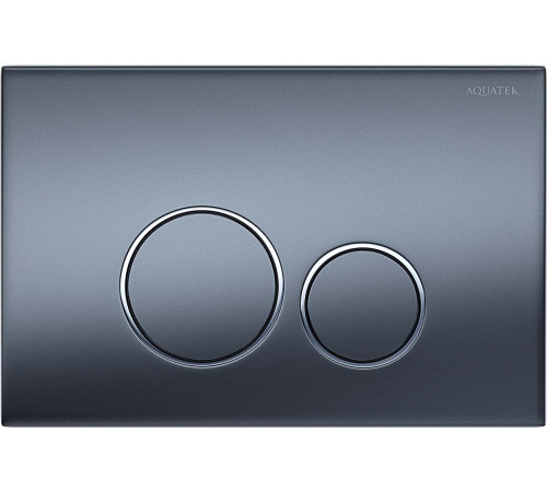 Панель смыва KDI 005C-1 оружейная сталь матовая ободок хром круглые клавиши KDI-0000035