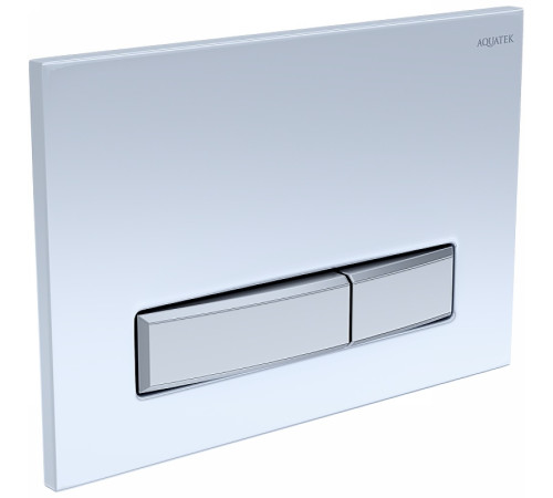 Панель смыва KDI Slim 009A-2 белая глянец прямоугольная клавиша хром KDI-0000030