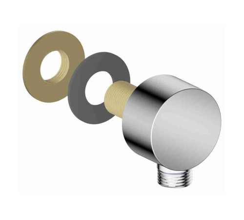 Шланговое подсоединение Aquatek хром AQ2454CR