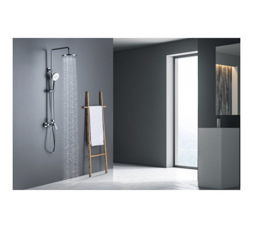 Душевая система со смесителем для душа Aquanet Бетта 220 мм хром AQ2160CR
