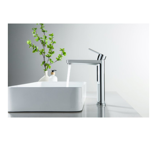 Смеситель для раковины Aquanet ЛУГАНО высокий 217 мм без донного клапана AQ1704CR