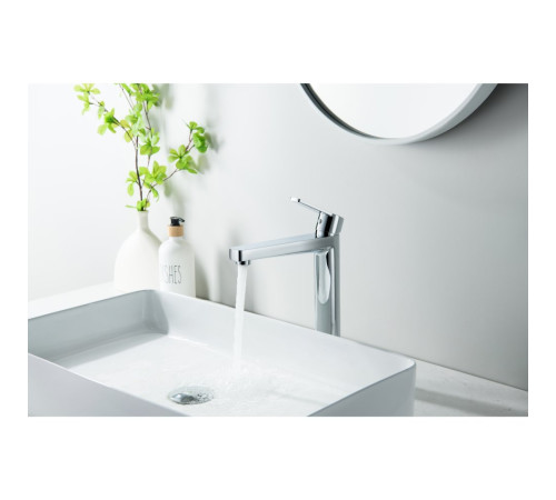 Смеситель для раковины Aquanet ЛУГАНО высокий 217 мм без донного клапана AQ1704CR