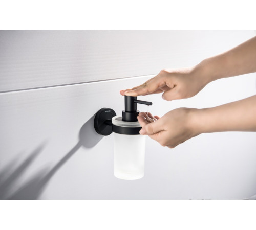 Дозатор для жидкого мыла Aquanet Европа матовый черный AQ4105MB