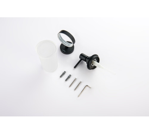 Дозатор для жидкого мыла Aquanet Европа матовый черный AQ4105MB