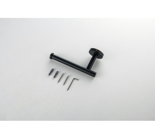 Бумагодержатель Aquanet Оберон матовый черный AQ4208MB