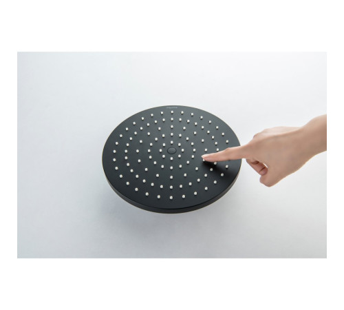 Душевая система со смесителем для душа Aquanet Бетта 220 мм матовый черный AQ2160MB