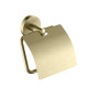 Бумагодержатель с крышкой Aquanet Оберон шлифованное золото AQ4209BG