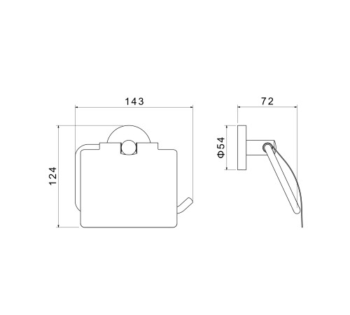 Бумагодержатель с крышкой Aquanet Оберон шлифованное золото AQ4209BG