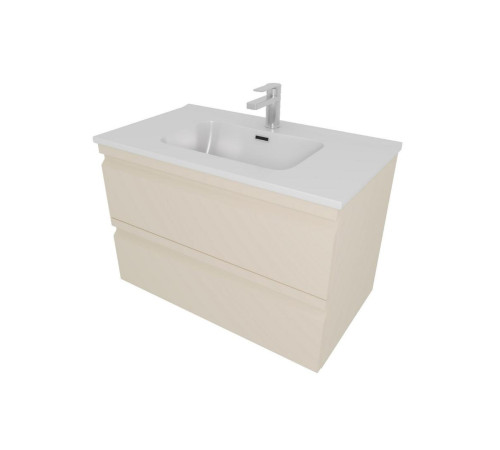 Комплект мебели для ванной AQUATON ВЕГА 60 с раковиной AQ0460-00 капучино светлый AQ77060-LC