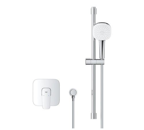 Душевой комплект GROHE CUBEO со смесителем скрытого монтажа и гарнитуром Tempesta Cube 110 хром 1053350000