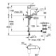 Смеситель для раковины GROHE Cubeo однорычажный размер S хром 1017300000