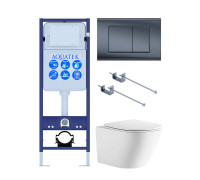 Комплект инсталляция с унитазом Aquatek Либерти (INS-0000017, KKI-0000001, KDI-0000033, AQ1999T-00) ЛИБЕРТИ-033 KKI-1