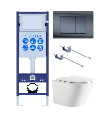 Комплект инсталляция с унитазом Aquatek Либерти (INS-0000017, KKI-0000001, KDI-0000033, AQ1999T-00) ЛИБЕРТИ-033 KKI-1
