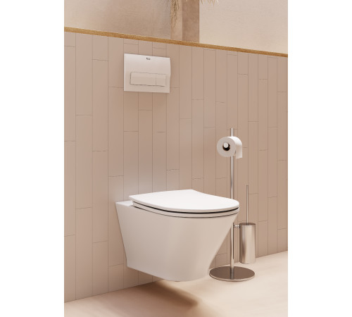 Комплект инсталляции с подвесным унитазом Roca The Gap Round Rimless и сиденьем Supralit микролифт 893105000