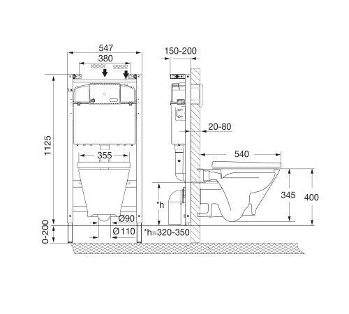 Комплект инсталляции с подвесным унитазом Roca The Gap Round Rimless и сиденьем Supralit микролифт 893105000