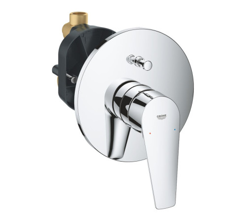Душевая система GROHE Tempesta 250 со смесителем BauEdge и изливом для ванны 1000190