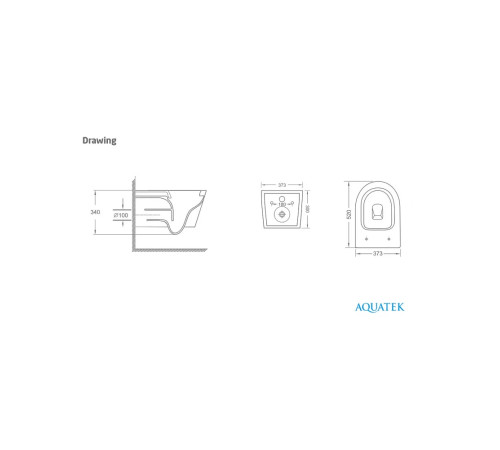 Комплект инсталляции 4 в 1 AQUATEK Сириус PNS-07 (рама INSP-0000001, унитаз AQ1582T-00, кнопка PNS-0000007) СИРИУС PNS-07