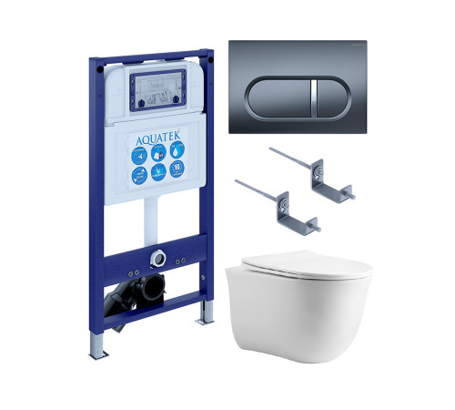 Комплект инсталляции с унитазом 4 в 1 AQUATEK КЛАССИК cm-050