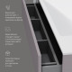 Тумба под раковину подвесная AM.PM Inspire V2.0 100 см 3 ящика серый матовый M50AFHX1003EGM