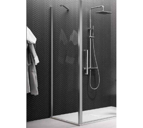 Боковая стенка Novellini Young 790-810х2000 мм профиль хром стекло прозрачное Y2F1B79-1K