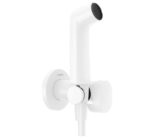 Комплект гигиенического душа hansgrohe Bidette со шлангом и держателем белый матовый 29232700