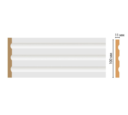 Пилястра DECOMASTER D201 ДМ полистирол 100х11х2400 мм D201 ДМ
