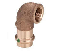 Угловой переход Viega Sanpress 90° 35x1 1/4 ВР бронза 283704