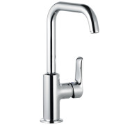 Смеситель для раковины Kludi PureSolid 205 мм высокий излив 5 л/мин 340240575