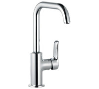 Смеситель для раковины Kludi PureSolid 205 мм со сливным гарнитуром 5 л/мин 340250575