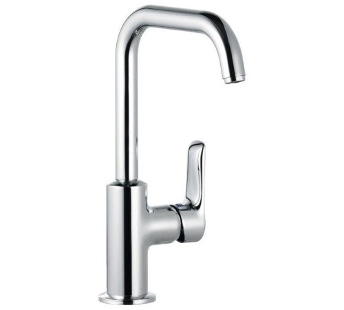 Смеситель для раковины Kludi PureSolid 205 мм со сливным гарнитуром 5 л/мин 340250575