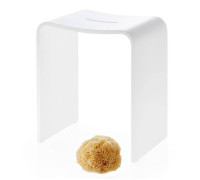 Табурет для душа Decor Walther Stone Stool 46x40x28 см напольный белый 0974750