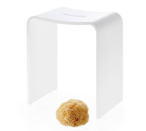 Табурет для душа Decor Walther Stone Stool 46x40x28 см напольный белый 0974750