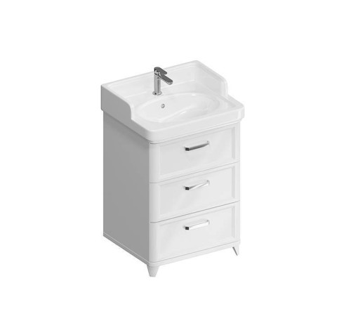 Тумба напольная Kerama Marazzi Pompei 60 см 3 ящика белый глянцевый PO.N.60.3\WHT