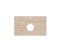 Столешница из керамогранита Kerama Marazzi Риальто 80 см 1 отв. бежевый натуральный PL1.SG560420R/80