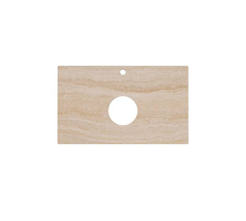 Столешница из керамогранита Kerama Marazzi Риальто 80 см 1 отв. бежевый натуральный PL1.SG560420R/80
