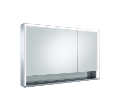 Зеркальный шкаф Keuco Royal Lumos 120x73.5x13 см 3-дверный алюминий 14325171301