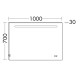 Зеркало Burgbad Fiumo 100х70 см с LED-подсветкой подогревом и USB SIIX100