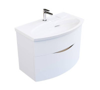 Тумба подвесная с раковиной Kerama Marazzi Riva 80 см белый матовый RV.wb.80/RV.80\WHT.M