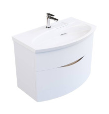 Тумба подвесная с раковиной Kerama Marazzi Riva 80 см белый матовый RV.wb.80/RV.80\WHT.M